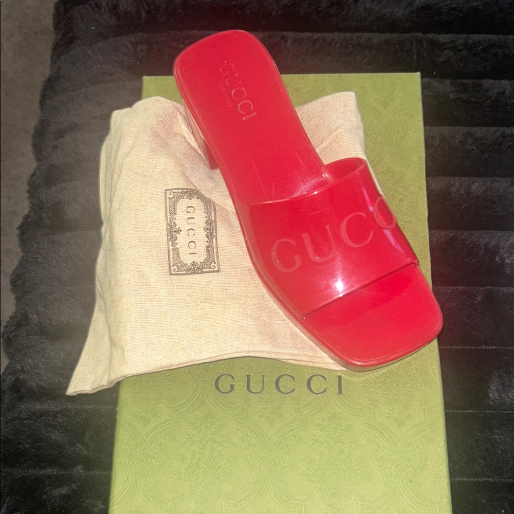Gucci Red Women's Mules
